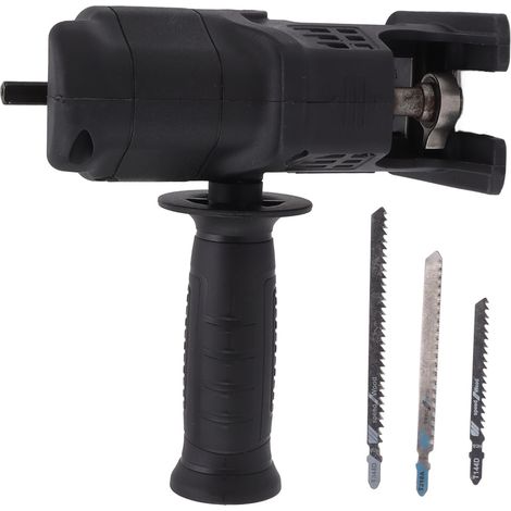 Reciprocating Saw Adapter Drill Modified Tool Portable Drill to Jig Saw Adapter for Wood Metal Cutting