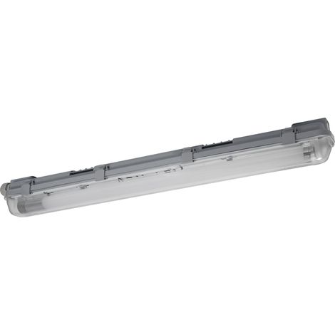 OSRAM Submarine luminaire étanche avec détecteur de mouvement intégré 60cm 8W, luminaire LED gris, protection IP65, pour entrepôts et garages (1/4)