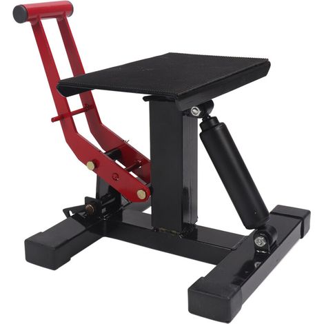 Hydraulic steel lifting platform, height-adjustable lifting and lower support stand, for off-road motorcycles (1/5)