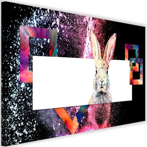 Tableau sur toile Animaux de lapin 60x40 (1/5)