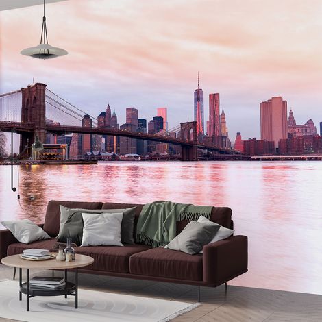 Papier peint panoramique - New York - 130 cm x 101 cm (1/4)