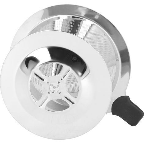 Kaffeefilter aus Edelstahl, Handfilterkanne ohne Papierfilter, Tropffiltertrichter für Kaffee, 1-2 Tassen (1/5)