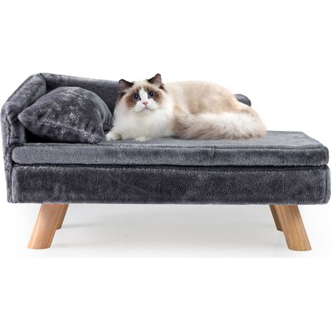Divano letto rialzato per animali domestici con cuscino rimovibile grigio 229853000 229853000 (1/5)