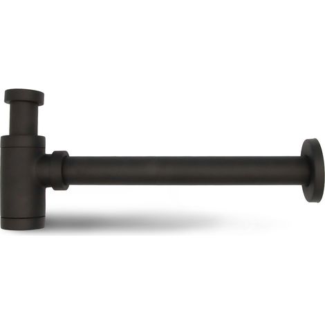 Rundes Waschbecken Siphon Schwarz