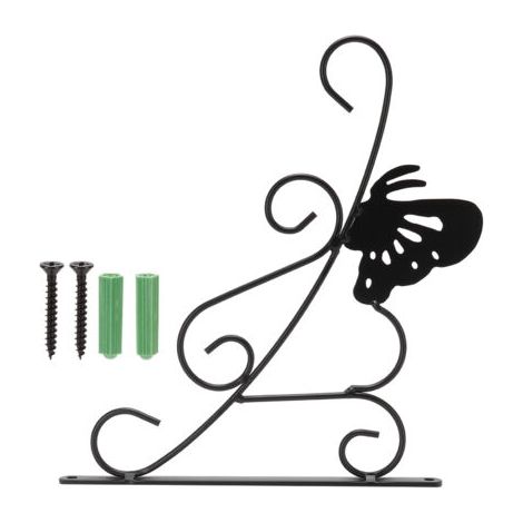 Soporte de pared para plantas colgantes, gancho para macetas, ideal para exteriores, interiores, sala de estar y balcón. (1/4)