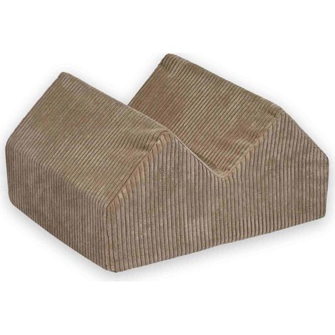 Terrain de jeux en velours côtelé couleur caramel Collines en mousse (1/5)