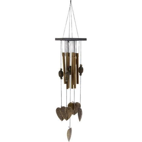 Carillon éolien traditionnel chinois en laiton – 8 tubes – Feng Shui – Décoration de jardin (1/5)