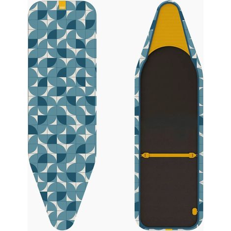 Funda para Tabla de Planchar Flexa™ de Joseph Joseph, 124 cm - Azul Mosaico, diseño innovador y resistente para un planchado fácil y rápido. (1/5)
