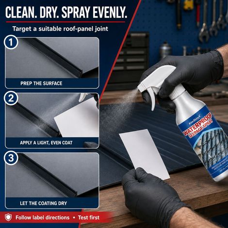KineShineX waterproof and leak-proof spray is suitable for roof joints, drainage channel interfaces, and exterior wall joints. (1/4)