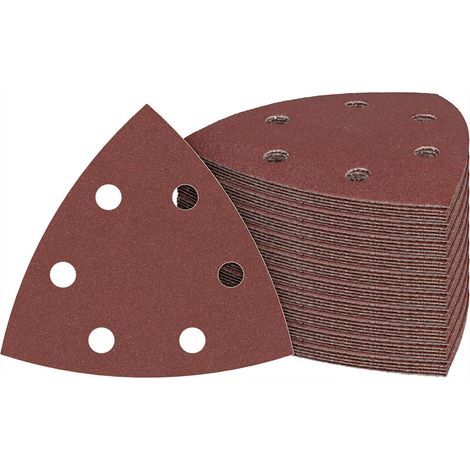 100 Pièces Delta-Triangles Ponçage Papier Abrasif Pour Ponceuse 93 x 93 x 93 mm Papier Ponceuse Triangulaire 150 Grain Disques Abrasifs pour Ponceuses (1/5)