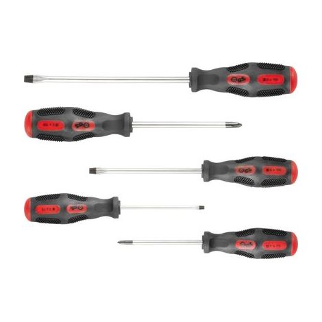 Schraubendrehersatz Strend Pro SD9962, 5-teilig, Schlitz + Pozidriv