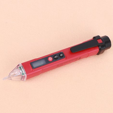 Stylo testeur de courant et de tension numérique sans contact, instrument de mesure AC121000V (rouge et noir) (1/5)