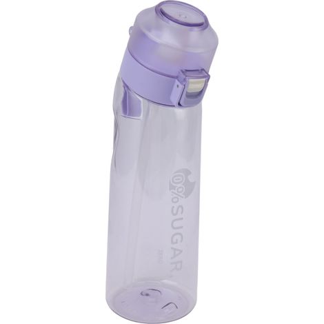 Duftende Fitness-Trinkflasche mit Tragegurt, auslaufsicher, 650 ml, Sportflasche für Fitnessstudio, Camping und Outdoor-Aktivitäten, Lila (1/5)