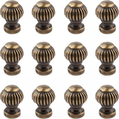 （20 Pieces）Furniture Knob, Vintage Handles Furniture Knobs Round Cabinet Drawer Knobs Vintage Door Knobs Brass Handles Mini Furniture Knobs for Cupboard Wardrobe Kitchen (1/5)