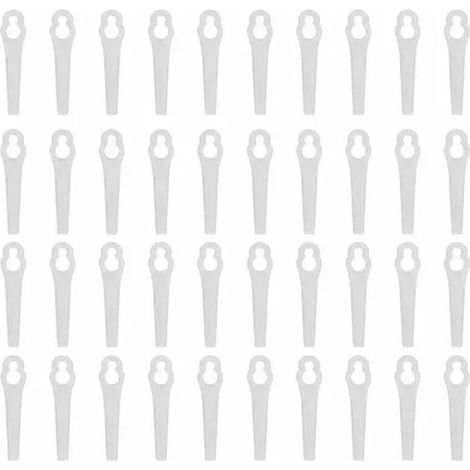 100pcs White Plastic Cutting Machine Replacement Blades (1/4)