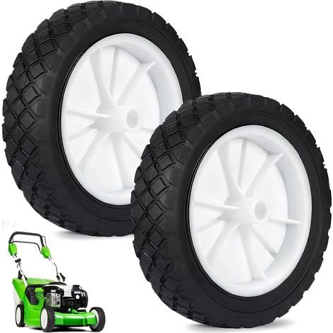 Lot De 2 Roue En Caoutchouc, Ø175mm Roue De Tondeuse, 7 Pouce Gazon Chariot Roues Motrice, Alésage De 13mm, Pneus En Caoutchouc, Roues De Rechange Pour Tondeuses À Gazon, Chariots, Camping-Cars (1/5)