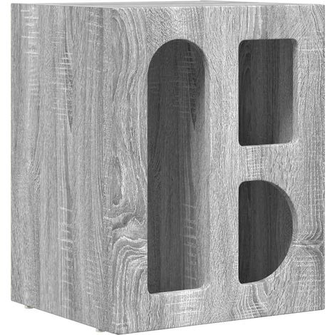 Maison Exclusive - Comodino Grigio Sonoma 40 x 35 x 50 cm Legno multistrato