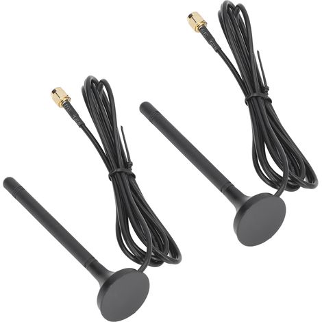 Deux antennes magnétiques XPGSM007 (700-2700 MHz, 3,5 dBi) conviennent aux routeurs 4G, aux machines publicitaires et aux distributeurs automatiques. (1/5)