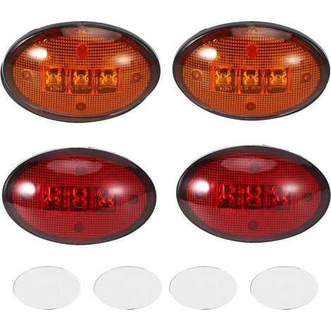 Feux de d'aile étanches pouces CC compatibles avec Série 1999-2010 feux rouges, orange) (1/5)