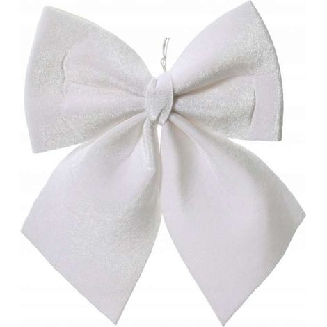 Fiocco Bianco per Decorazioni Natalizie - 20x24 cm (1/2)