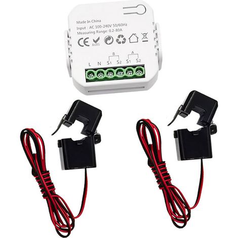 Interruttore energetico Tuya ZigBee, alimentatore multifunzione, misuratore di tensione e corrente, applicazione per smartphone, statistiche in tempo reale, consumo giornaliero, mensile e totale, con (1/5)