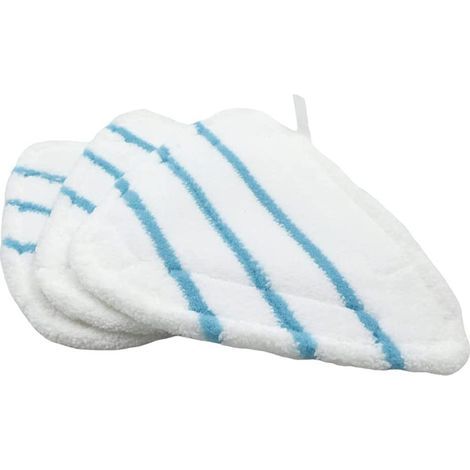 Housses en Microfibre Balai Vapeur Steam Accessoire Chiffons universel Triangle lavable pour Nettoyeur Vapeur Hot Spray, Blanc Microfibre Steam Mop Pads Lavables En Machine(lot de 3)-Fei Yu (1/5)