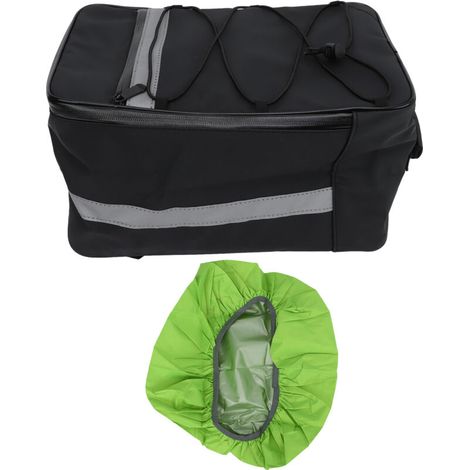 15L Waterproof and Reflective Bicycle Pannier with Rack and Rain Cover for Outdoor Cycling - AquaForge (1/5)