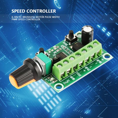 Contrôleur de vitesse PWM à largeur d'impulsion pour moteur sans balais 6-30 V CC avec interrupteur