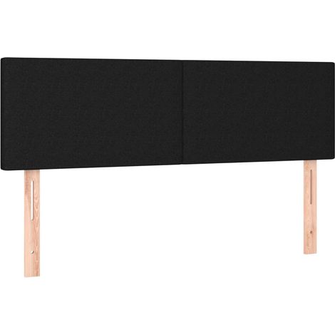 Maison Exclusive - Kopfteile Schwarz 144x5x78/88 cm Stoff