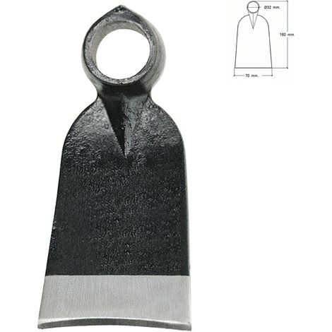 WOLFPACK LINEA PROFESIONAL azada forjada sin mango 343/  310 gramos (1/3)