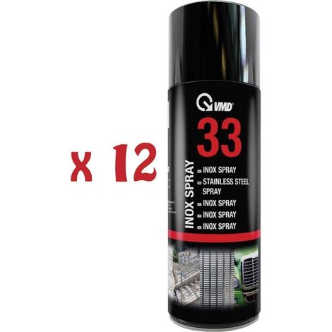 12 bombolette spray rivestimento protettivo in acciaio inox 400 ml Vmd 33