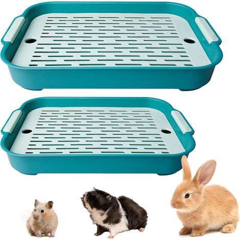 Arenero para conejos, 2 tamaños, inodoro para animales pequeños, inodoro para mascotas, arenero de entrenamiento para ir al baño, baño de arena Hammer, arenero Hammer, inodoro para mascotas
