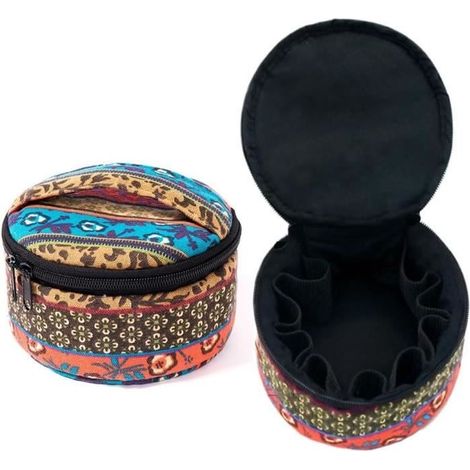 Étui de transport pour huiles essentielles, pour bouteilles à roulettes, boîte de rangement huiles essentielles de 5 ml,10 ml,15 ml (1/4)