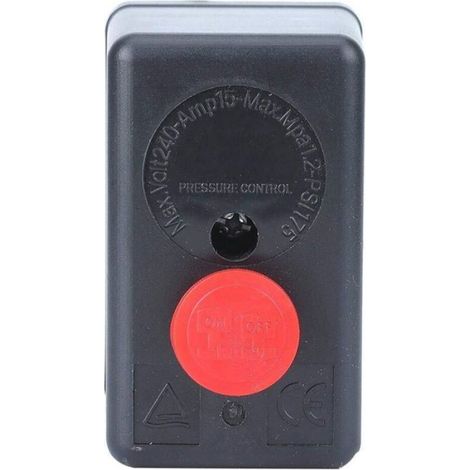 G1/4" Pressostat Compresseur Air, 220V 20A Commutateur Automatique FB-30 de Valve de Pression pour Trou 0.5-1.2MPa (72.5175psi),A (1/4)