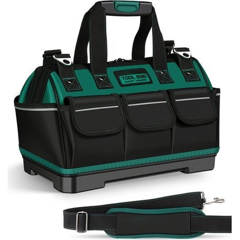 Sac à outils en tissu Oxford, sac de rangement pour électricien, travail du bois, rangement professionnel, sac à outils multifonction pour moto, sac de rangement pour outils de grande capacité (1/5)