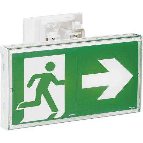 1 Bloc Saillie Led Sati Connecté 45lm 1h Ip43 Ik07 Pour Erp Et Ert Blanc