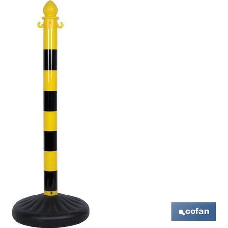Palo E Base Per Catena (Giallo/Nero) 1m
