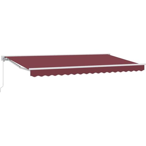 Maison Exclusive - Struttura della tenda Borgogna 350 x 200 cm