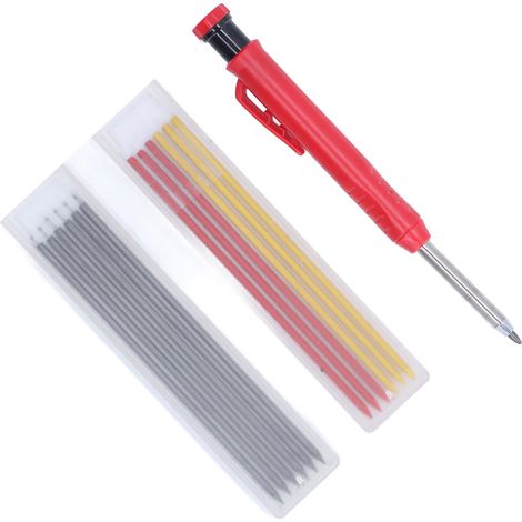 Stylo de marquage bois pointe en alliage crayon de traçage multifonction avec recharges couleurs 2,8mm (1/5)