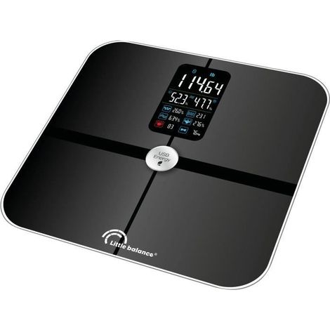 Impédancemètre connecté 180kg/100g noir - Little Balance - 8415 (1/5)