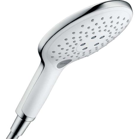 Hansgrohe Raindance Select S - Duschkopf 150, 3 Stahlen, EcoSmart 9 l/min, weiß / verchromt 28588400 (1/5)