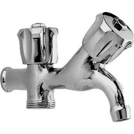 Rubinetto lavatrice 1/2" a 2 vie cromo