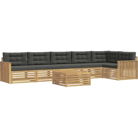 Outdoor Sofa Set 7 pcs White and Anthracite 79 x 79 x 37 cm vidaXL (1/5)
