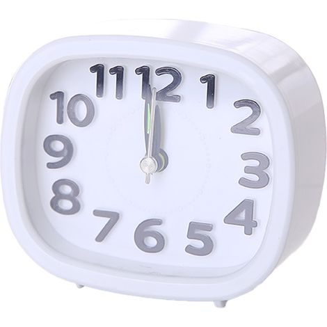 Horloge Analogique - Affichage Numérique Arabe - Fonction Réveil Silencieuse - Montage Mur ou Bureau - Alimentation Pile - 1 Pièce (1/5)