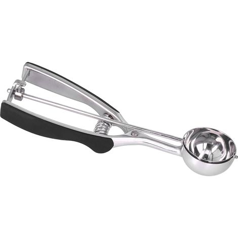 Cuillère à biscuits multifonctionnelle en acier inoxydable, manuelle et portable, pour la maison et l'hôtel (J10190P, 39 mm) (1/5)