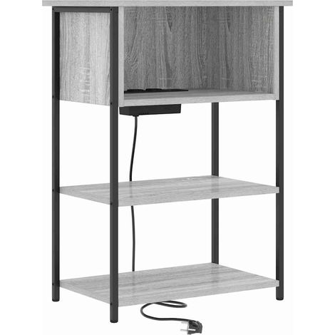 Maison Exclusive - Armadio da Notte Grigio Sonoma 55 x 31 x 76 cm