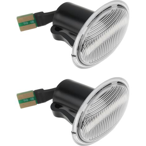 Paire de clignotants latéraux 12 V - Lentille transparente ambre - Compatible avec Ka 2008-2015 - Remplacement direct (1/5)