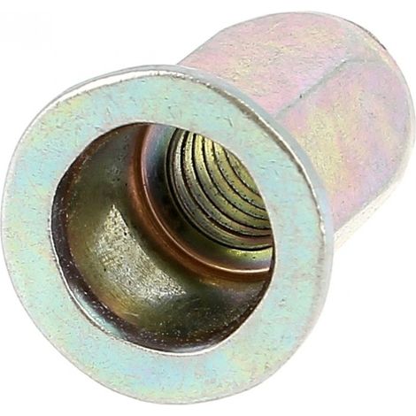 RIVKLE® Tête Plate Fut Hexagonal Ouvert M8 Ep 0.5 à 3 Zingué (1/2)