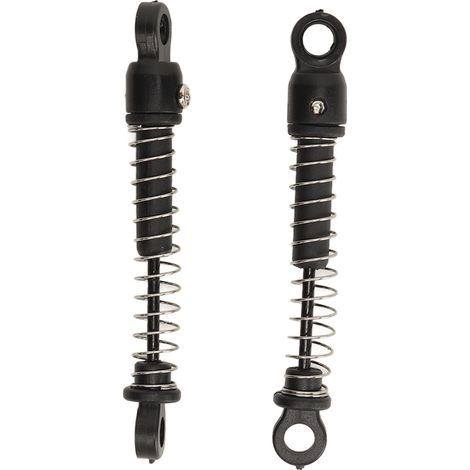 Amortisseurs Arrière x2 pour Voiture Radiocommandée WLtoys 2428, Absorbeurs de Chocs Noir pour Crawler RC 1/24, Pièces de Suspension de Rechange (1/5)