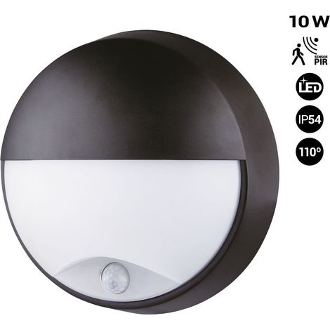 Runde Außenwandleuchte mit PIR-Bewegungsmelder – IP54 – 110° –